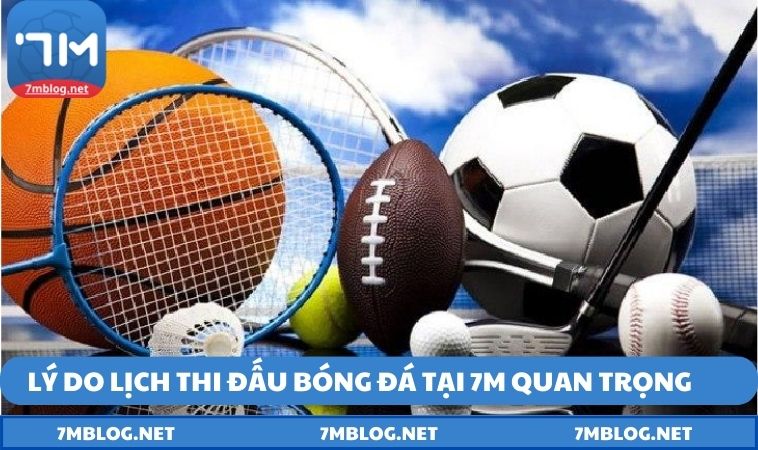 Lý do lịch trình bóng đá tại 7M quan trọng